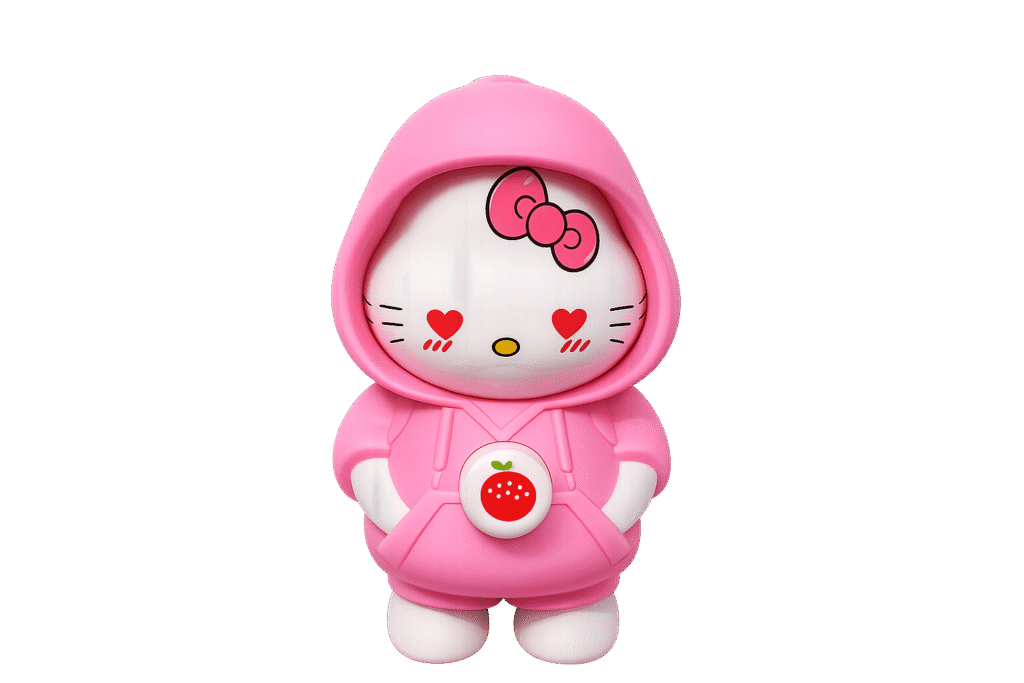 CAT KEYCHAIN CUTE PINK FACE CHANGEING KEYCHAIN